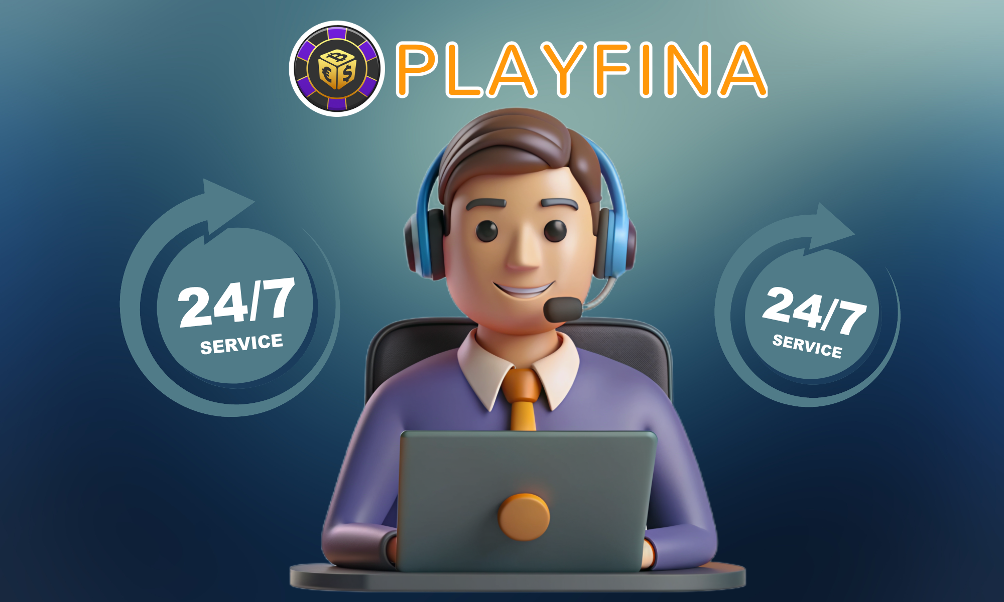 Der Playfina-Support ist rund um die Uhr verfügbar