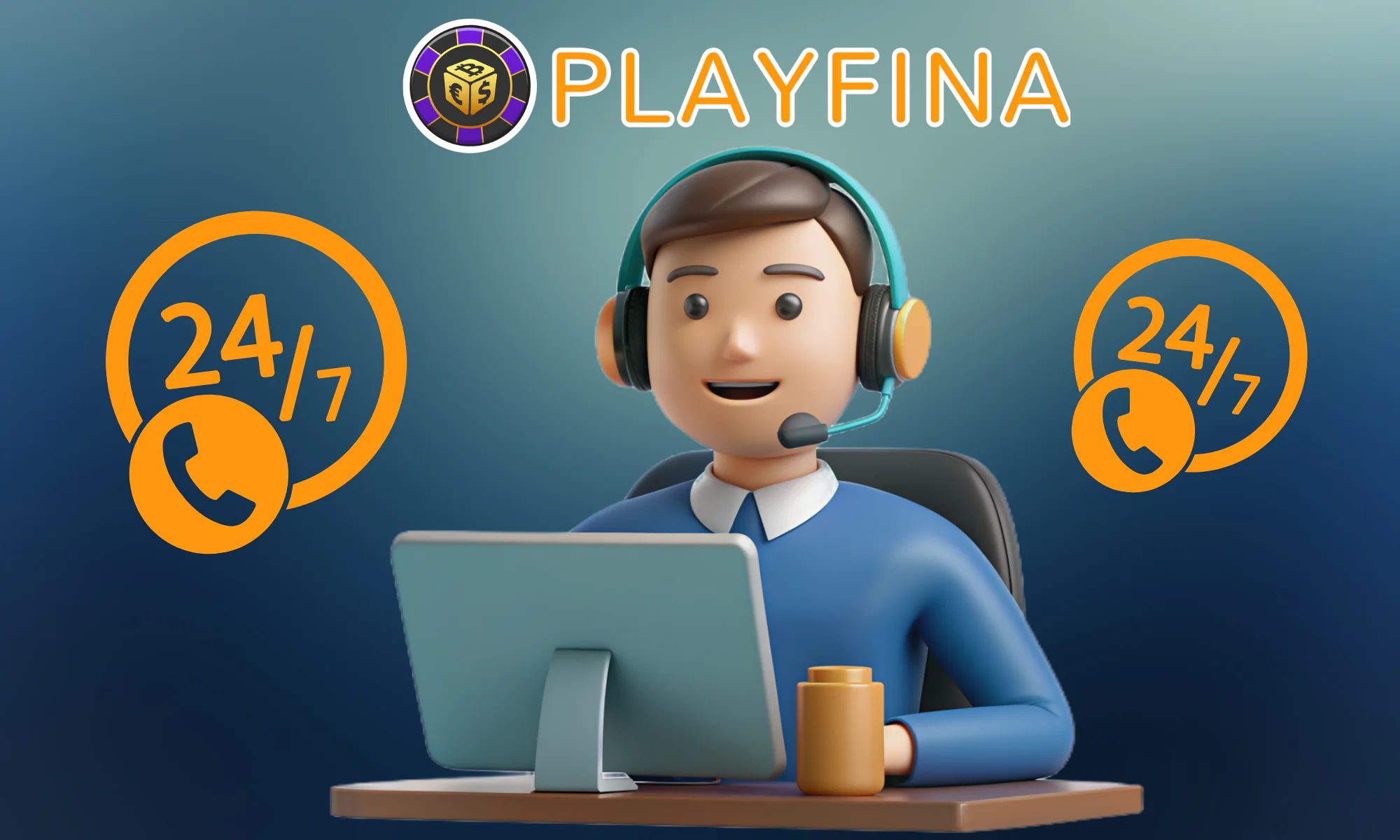 At Playfina, the support team is ready to provide timely assistance 24/7
