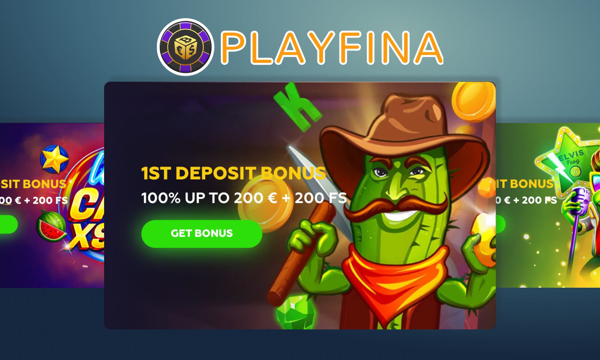 First Deposit Bonus at Playfina for Irish players