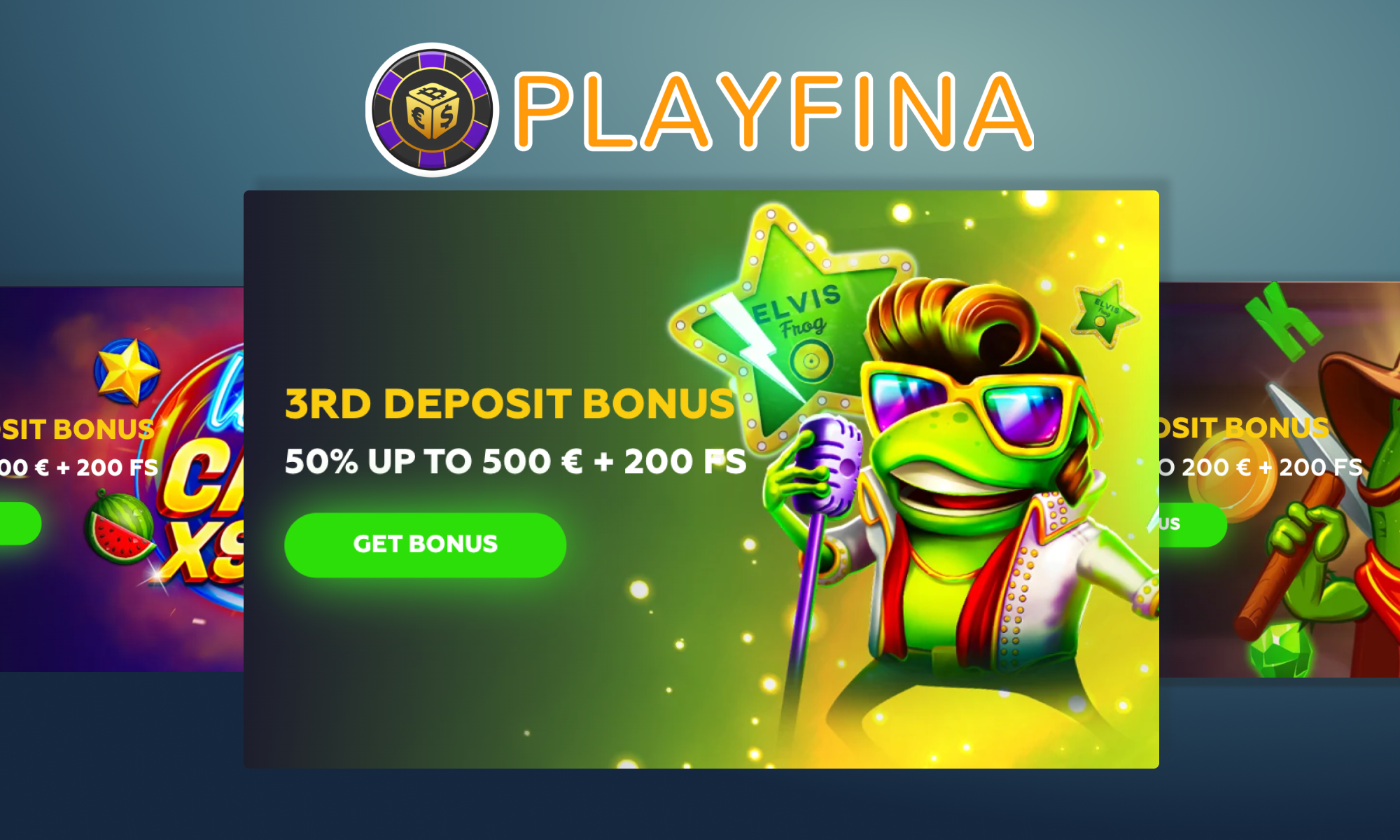 Third Deposit Bonus - Playfina Ireland